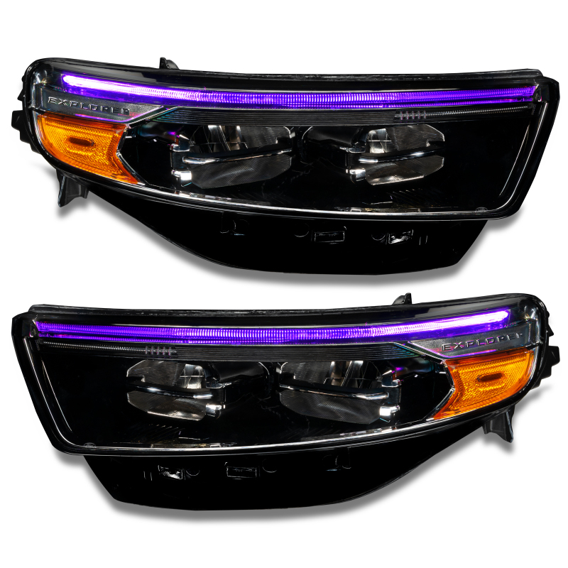 Ford Explorer Headlight DRL Kit - ORACLE Lighting - ColorSHIFT(tm) - w/Simple Controller - Dynamic RGB - `20-`22